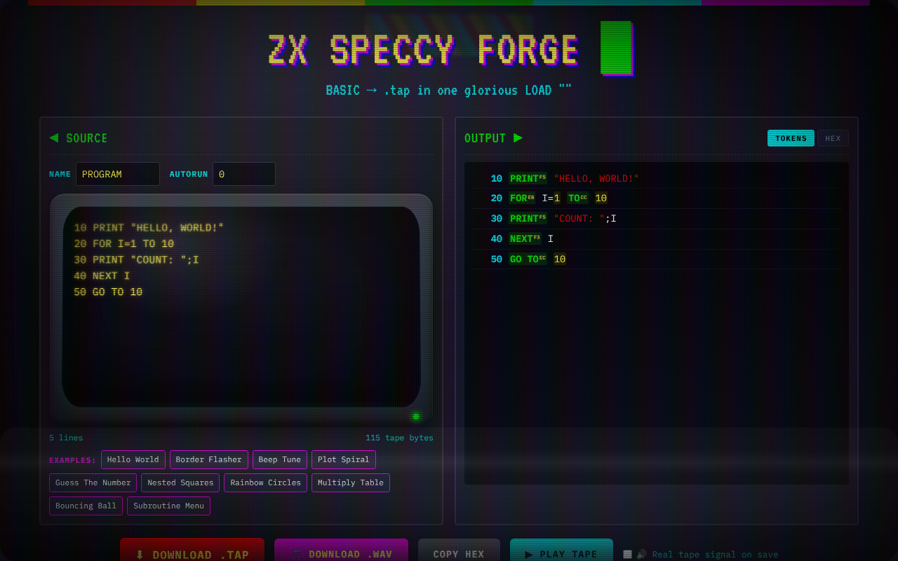 speccy-forge-delightfully app
