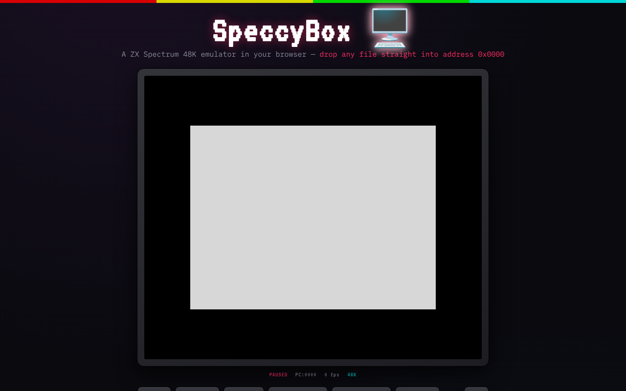 spectrum-emulator-speccybox app
