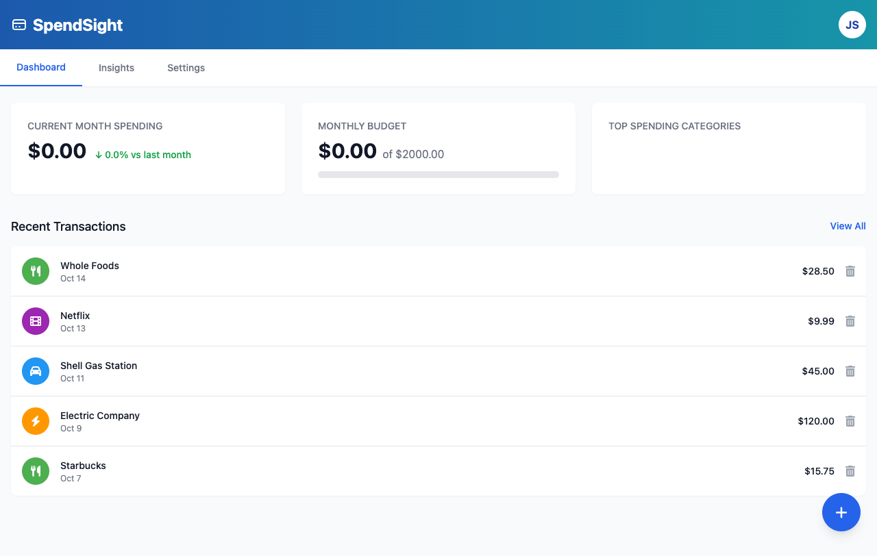 spendsight app