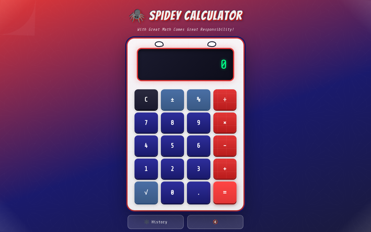 Spidey Calculator screenshot
