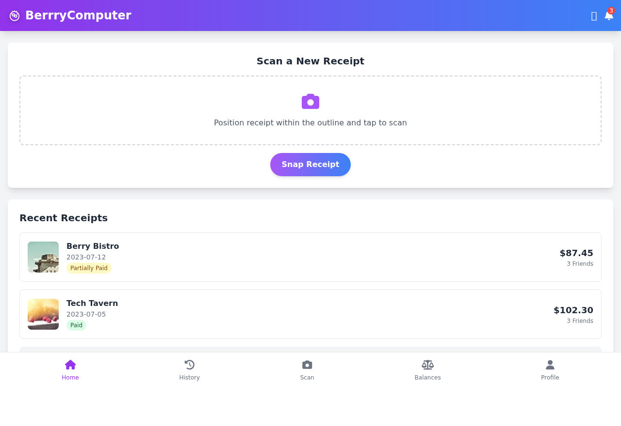 splitberry app