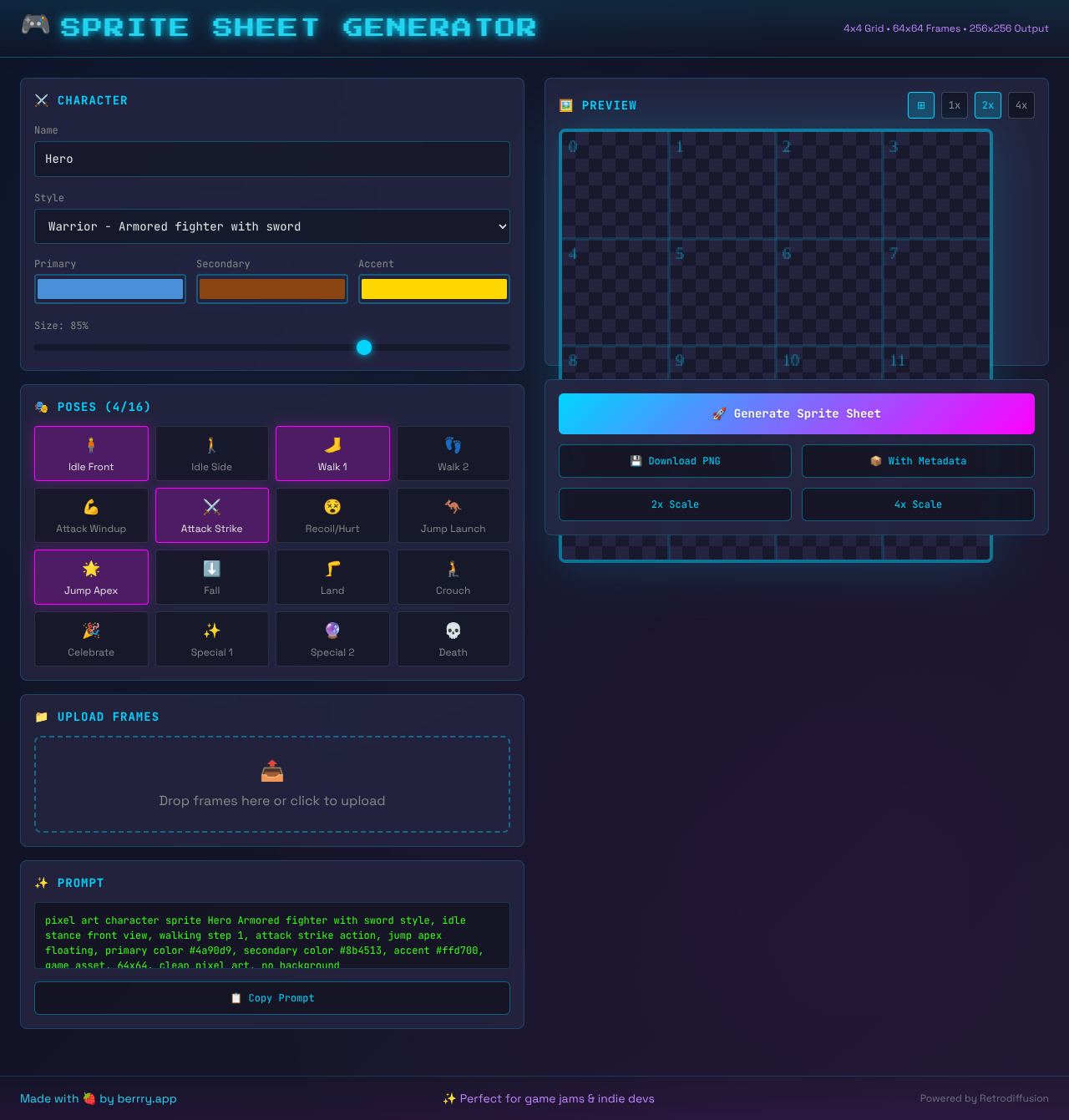 Sprite Sheet Generator screenshot