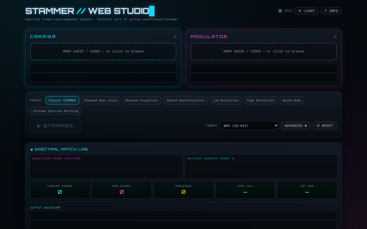 stammer-studio app