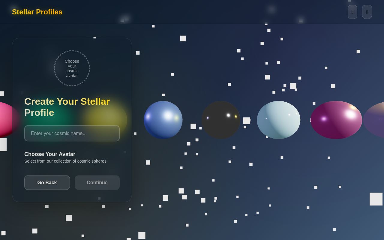 stellar-profiles app