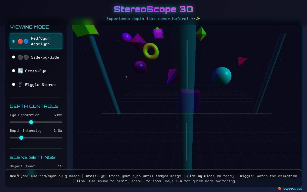 stereoscope3d app
