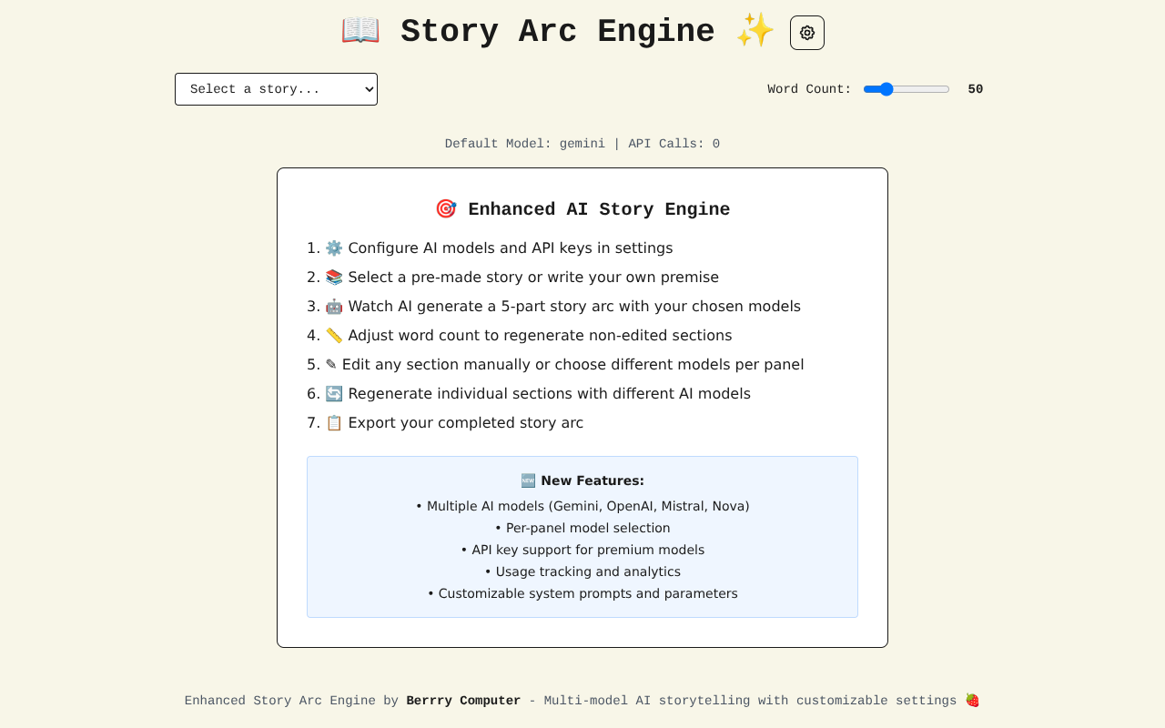 storyarc-enhanced app