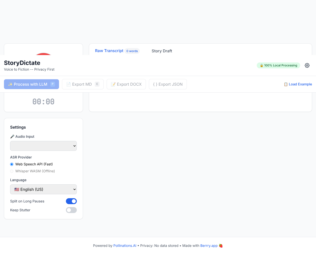 storydictate app