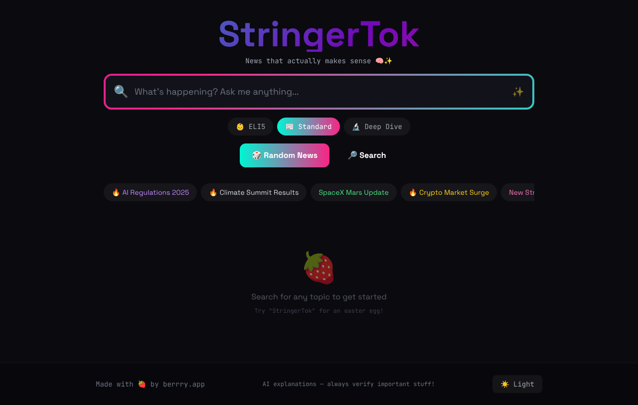 stringertok app