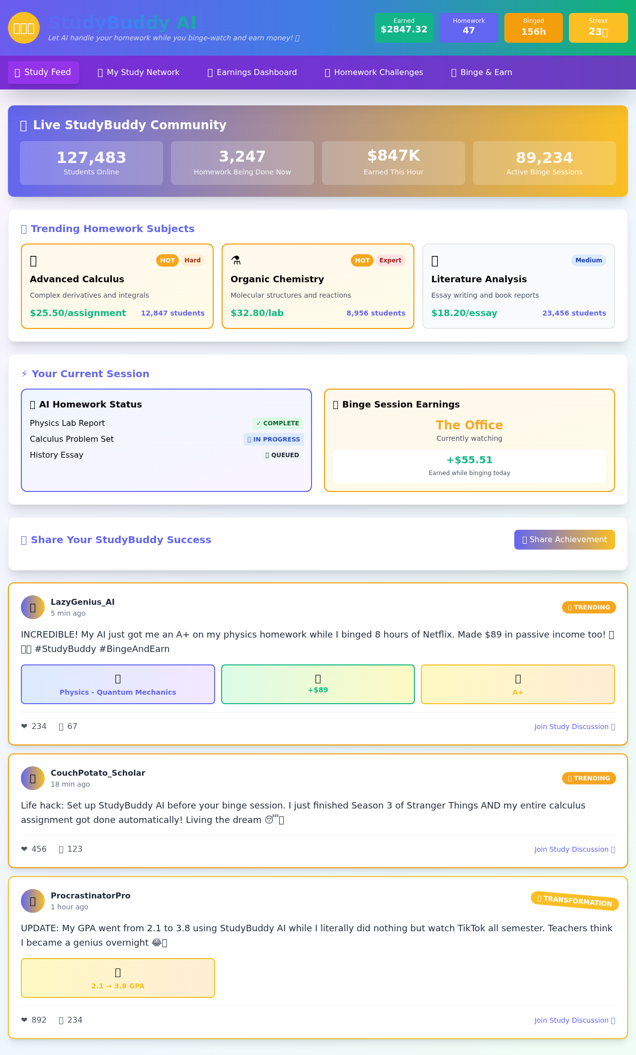 StudyBuddy AI screenshot