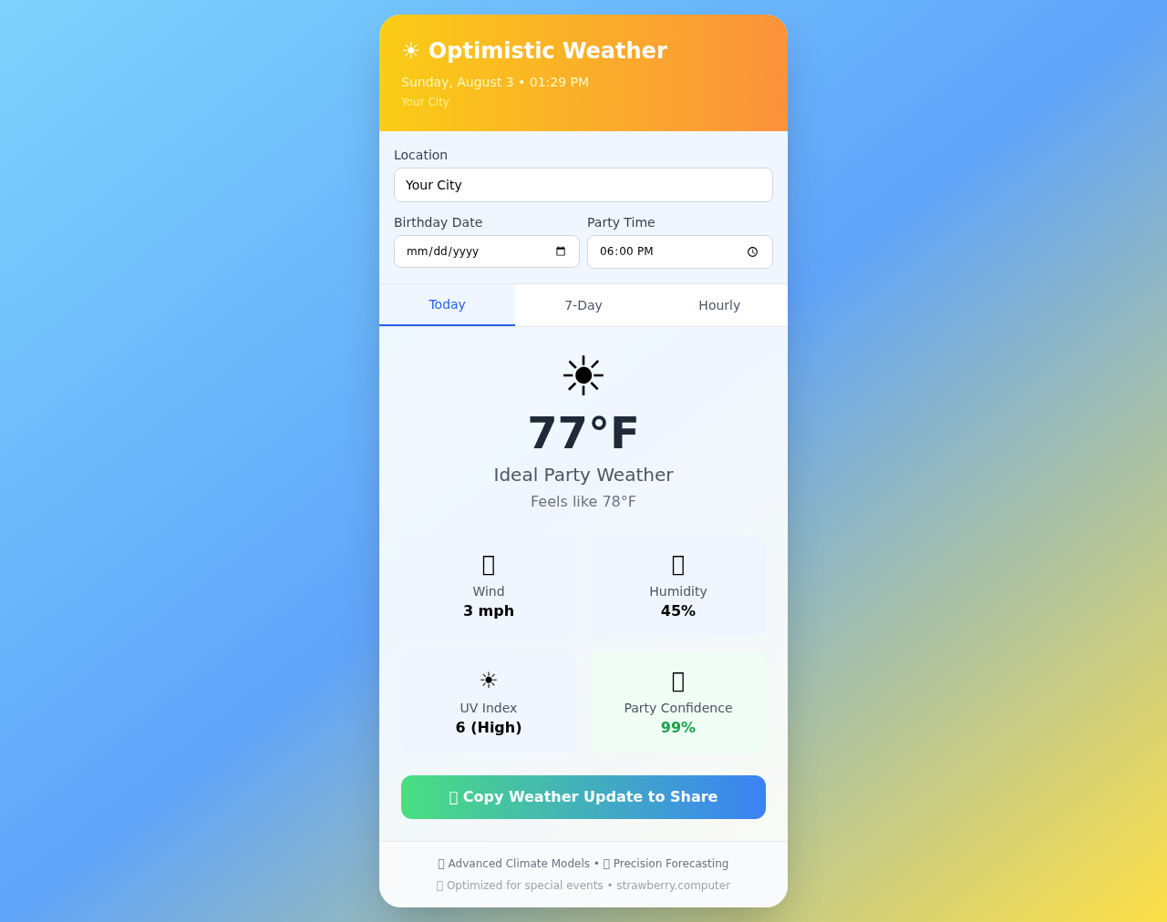 sunshine app