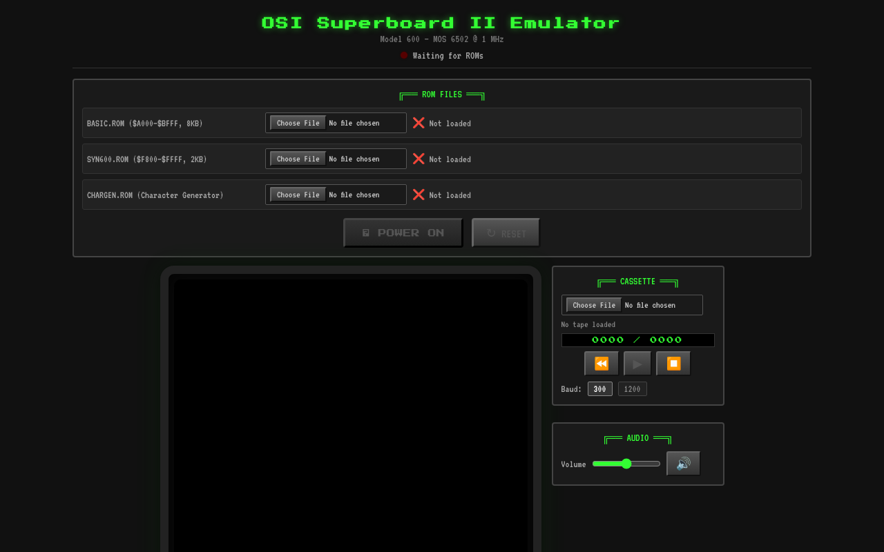 Superboard II Emulator screenshot