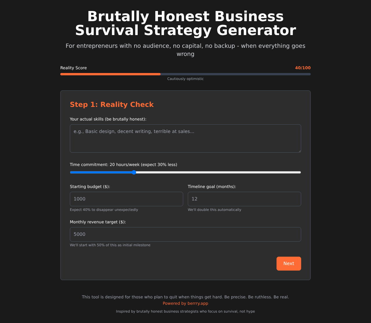 survival-strategy app