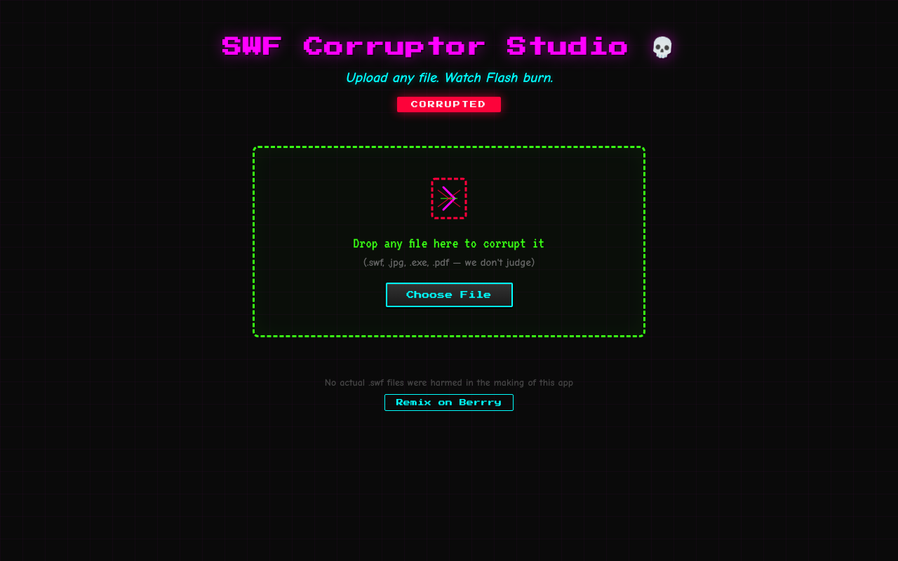 swfcorruptor app