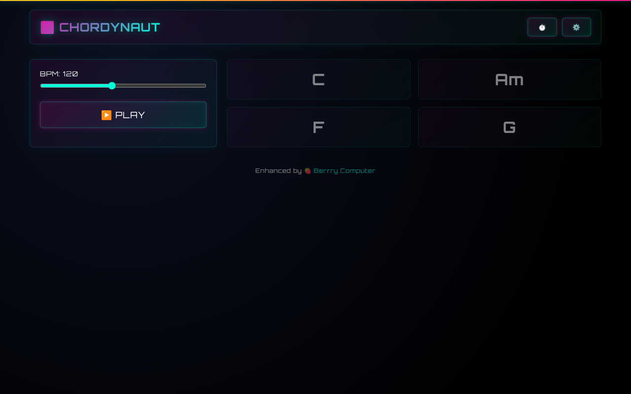 synthwave-chords app