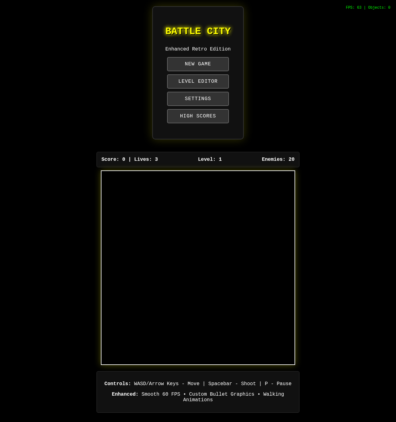 Tank City Retro screenshot