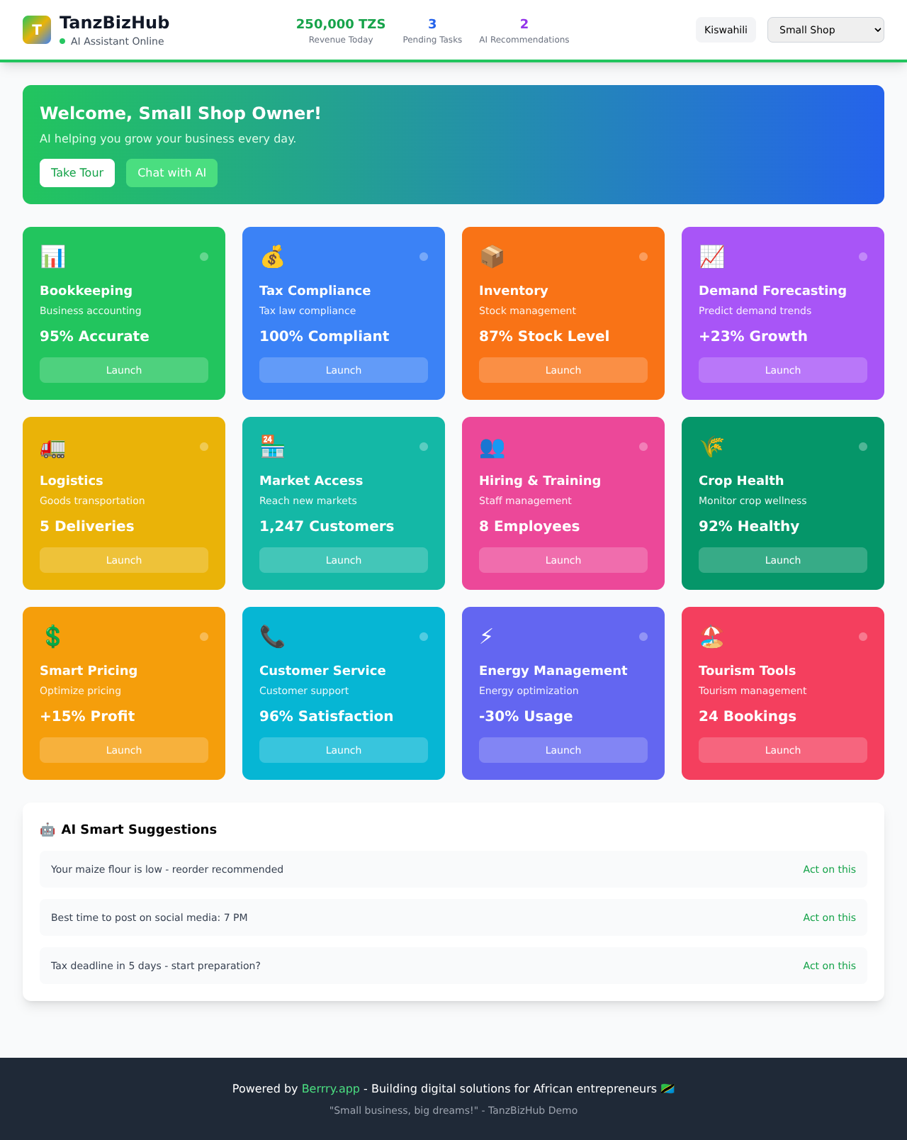 tanzbizhub app