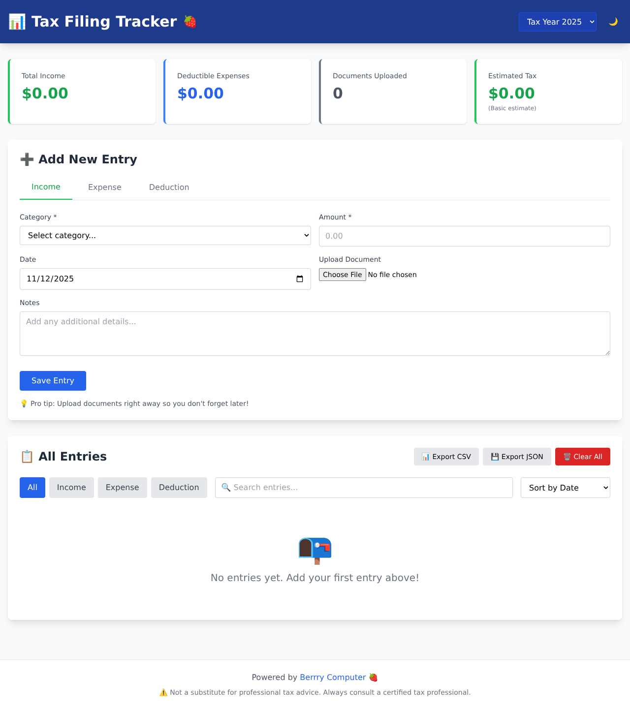 taxtracker app