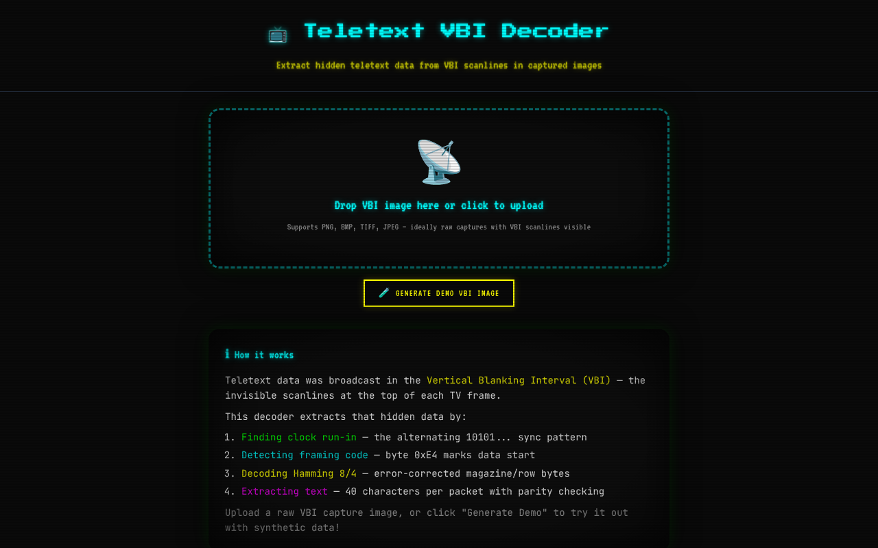 teletext-vbi app