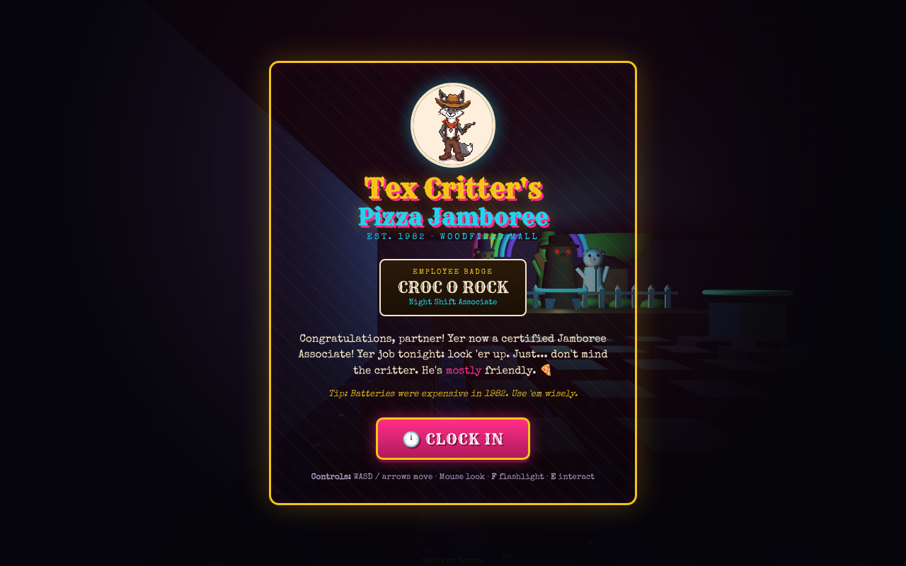 tex-critter-pizza app