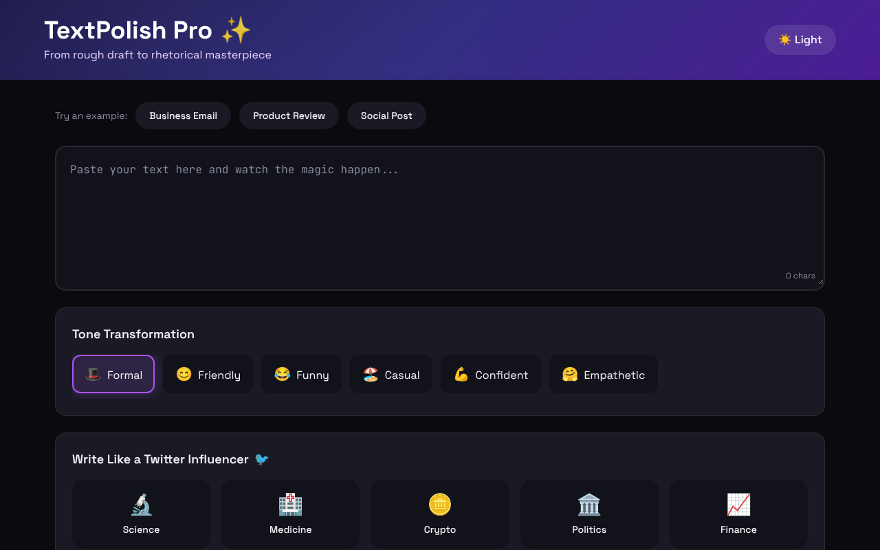 textpolish app