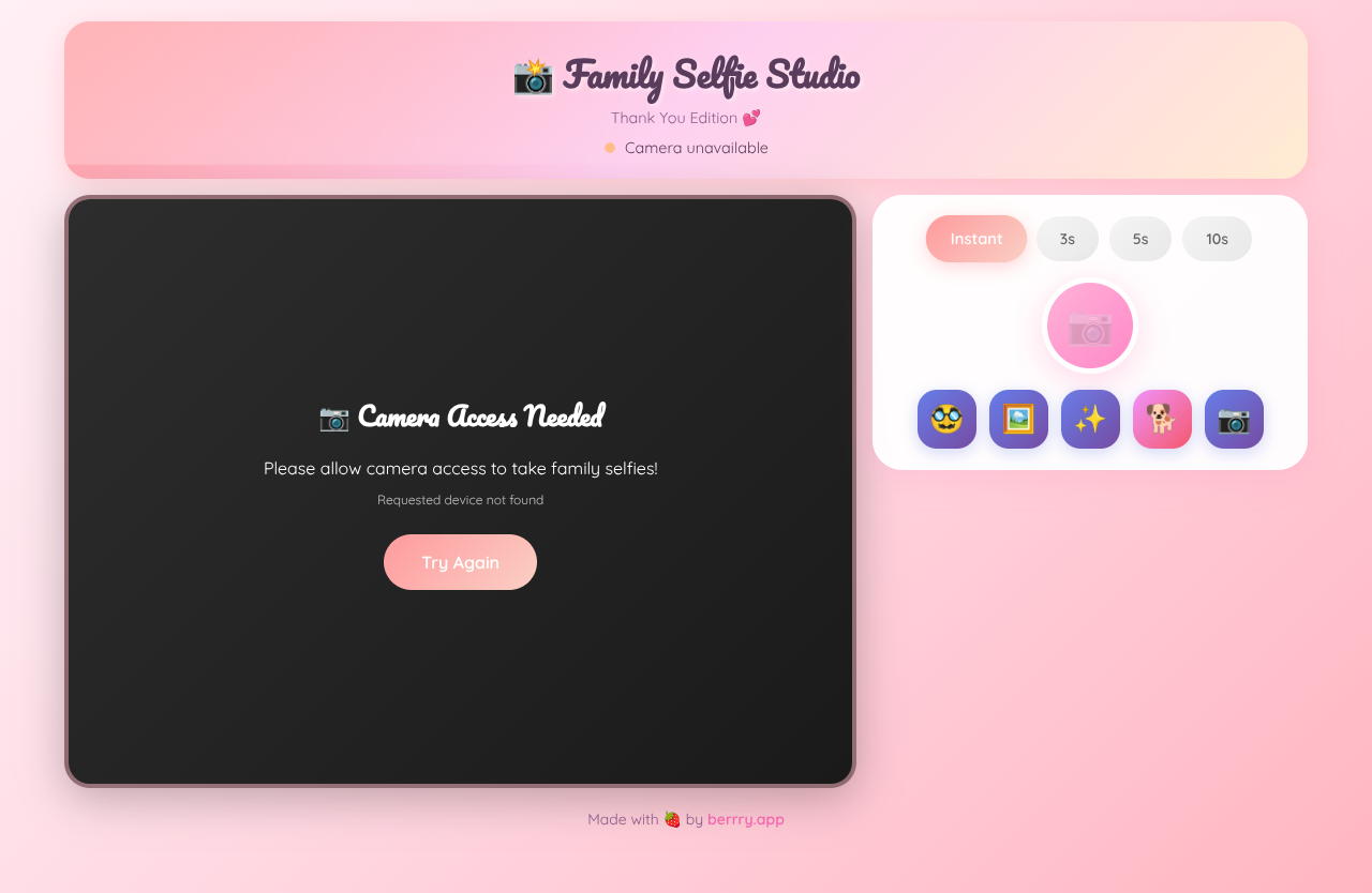 Family Selfie Studio screenshot
