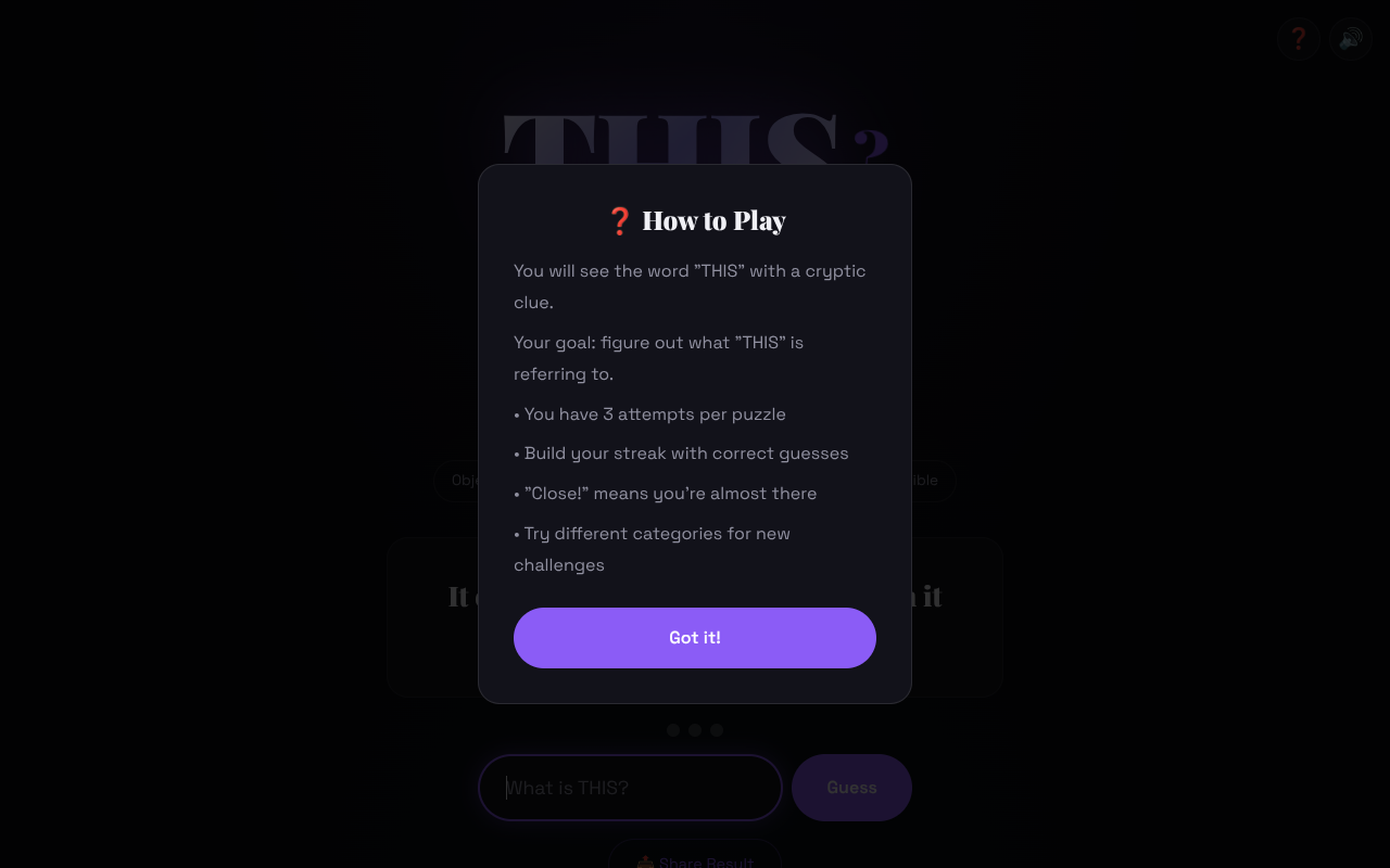 thisthegame app