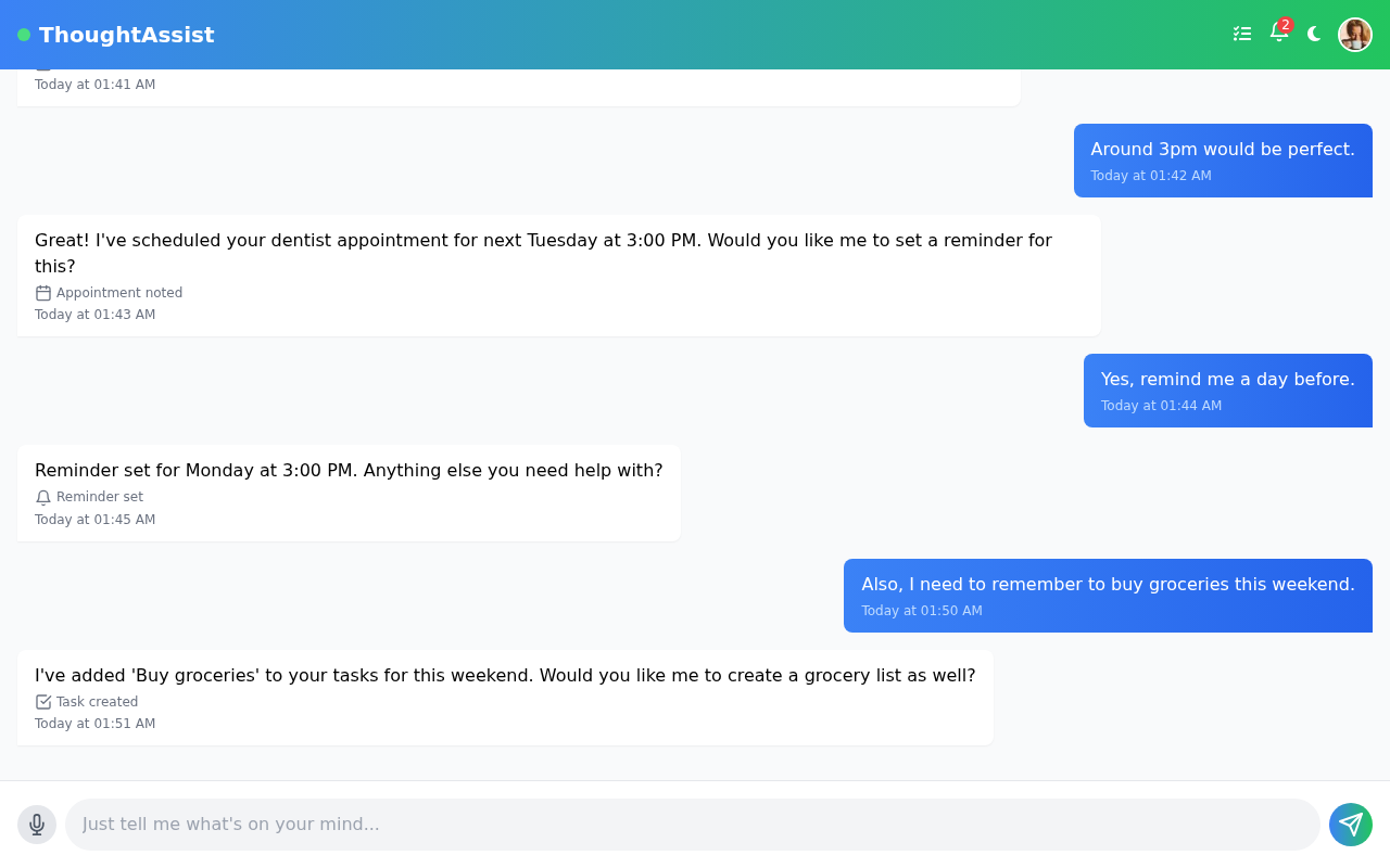 thoughtassist app