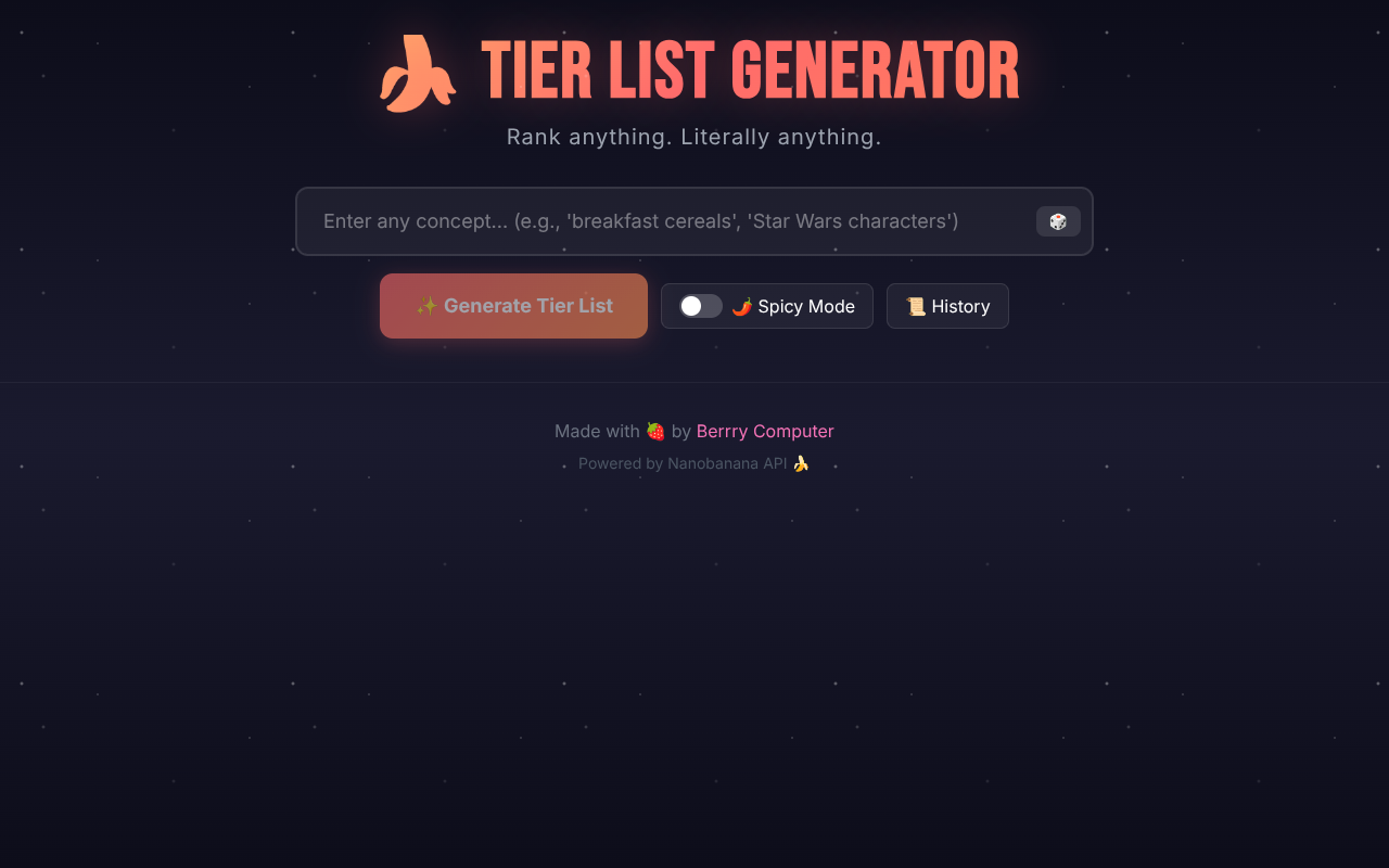 tierlist app