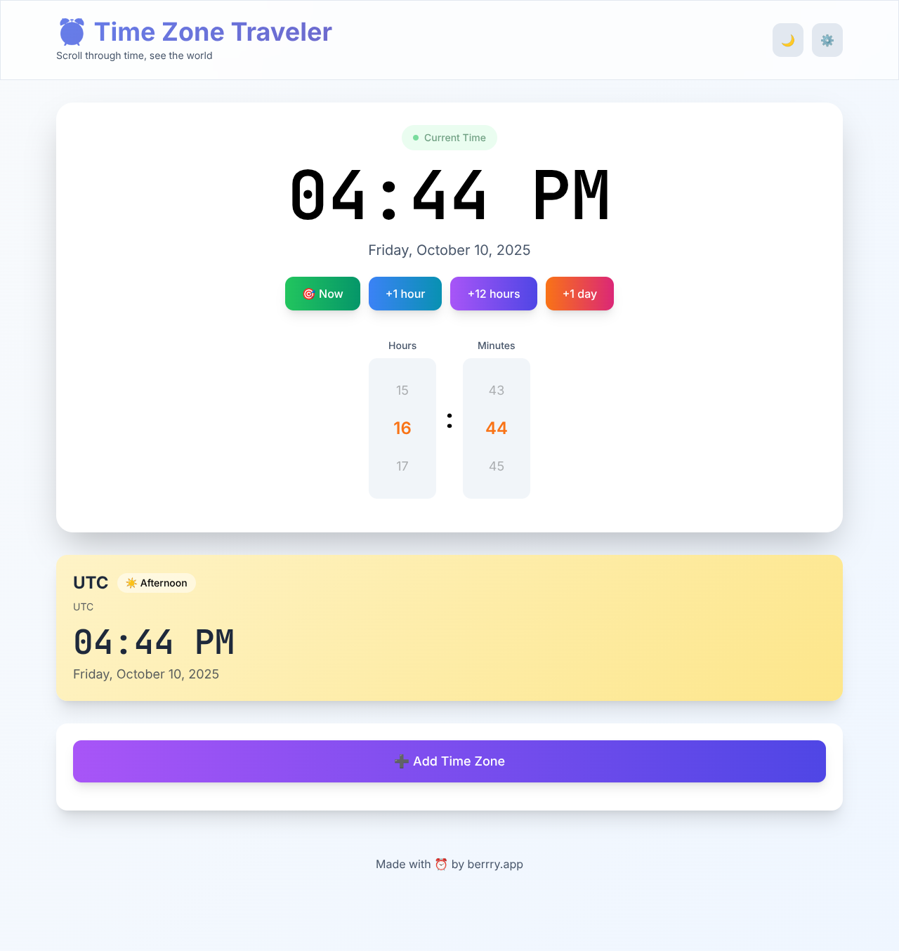 timetraveler app