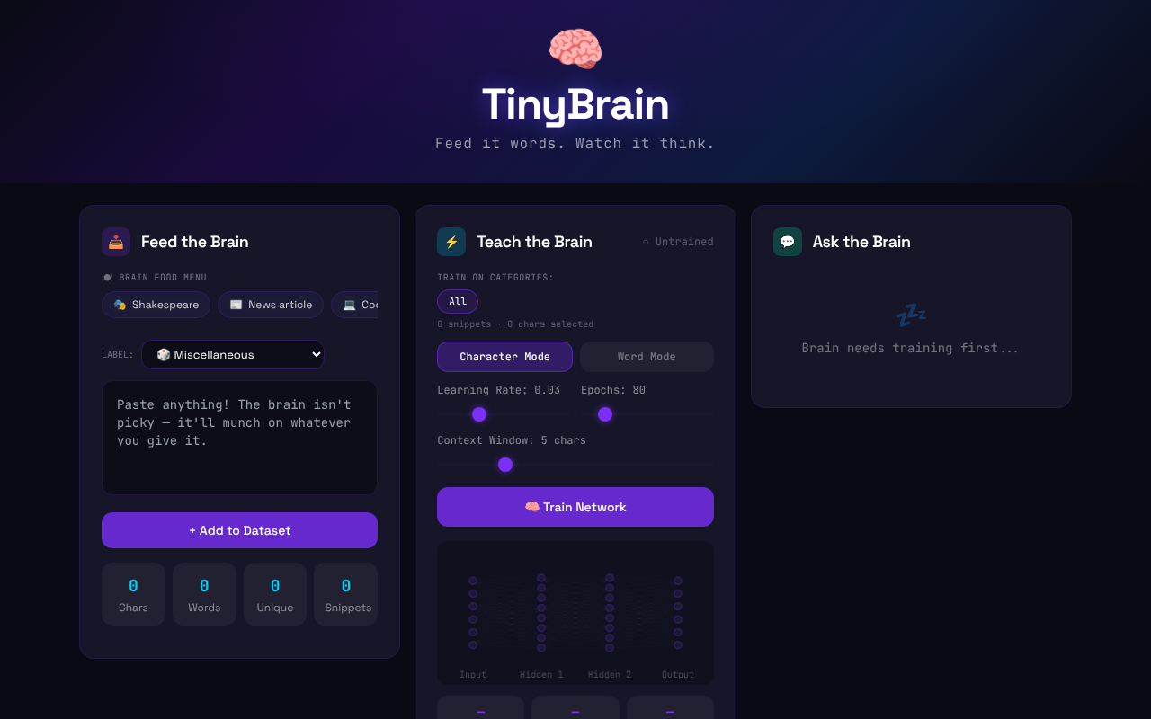 tinybrain-labels app