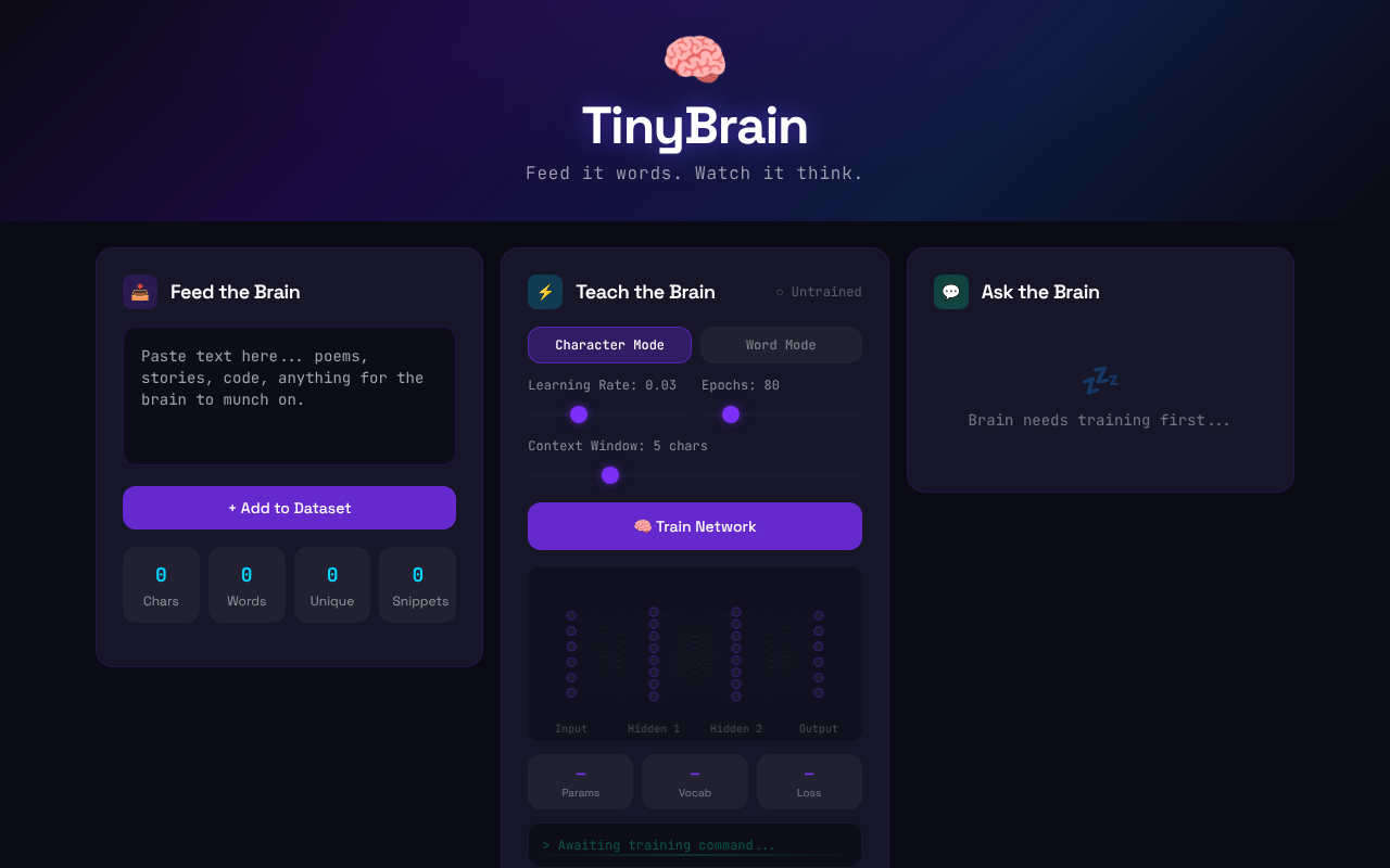 tinybrain app