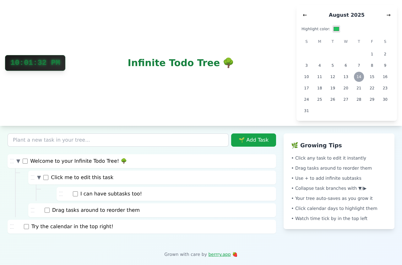 todotree app