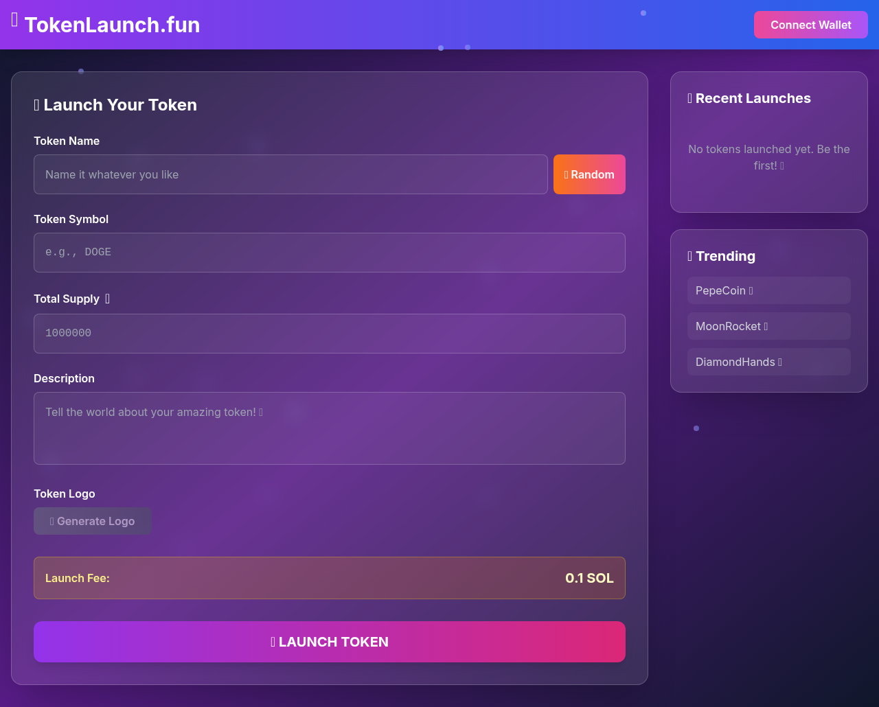 tokenlaunch app