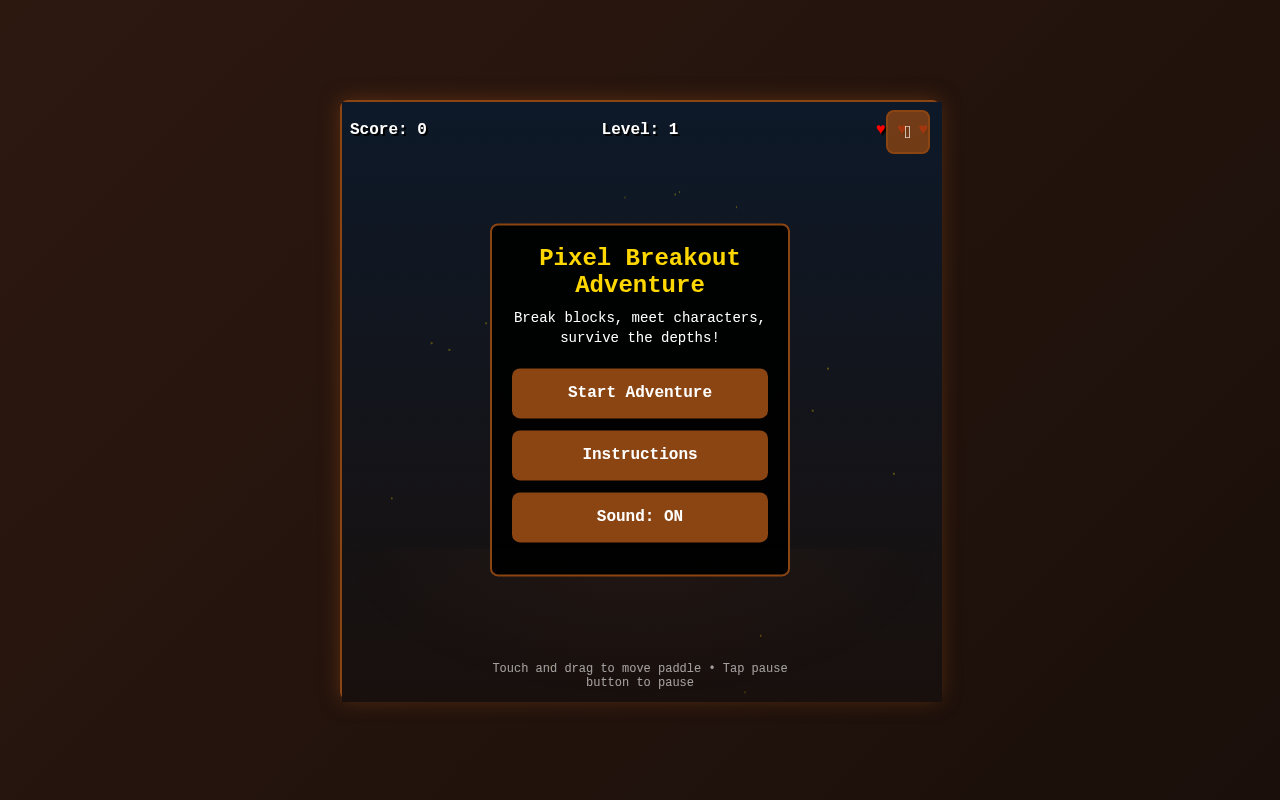 touchbreakout app