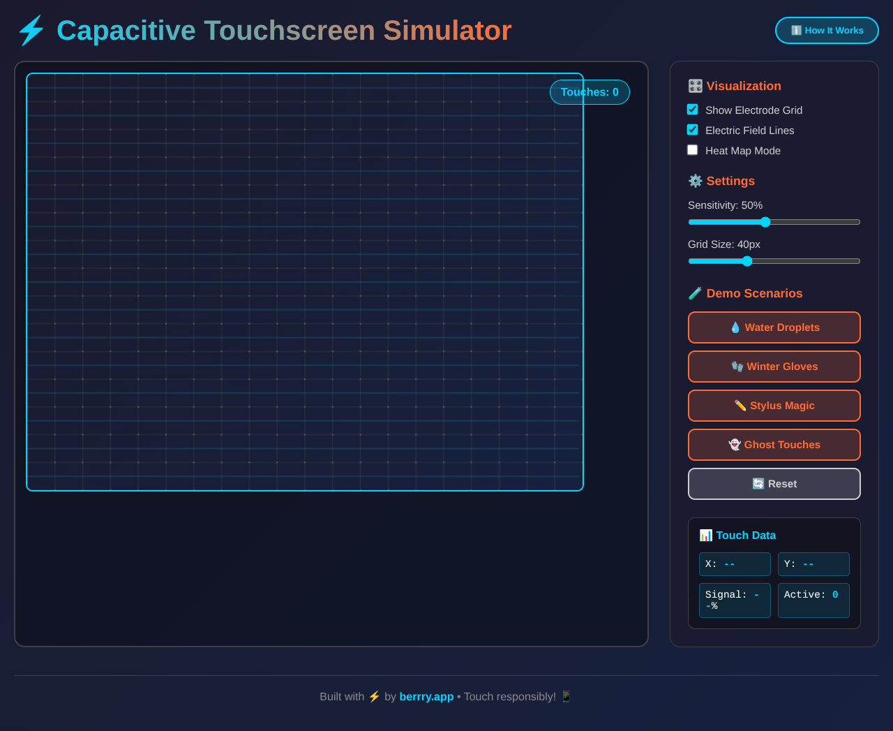 touchscreen app
