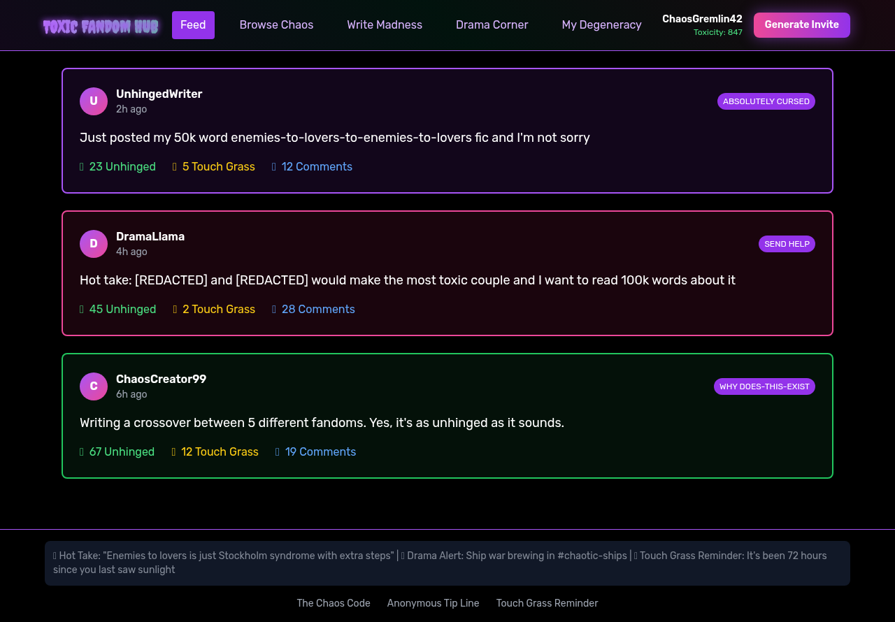 toxicfandom app