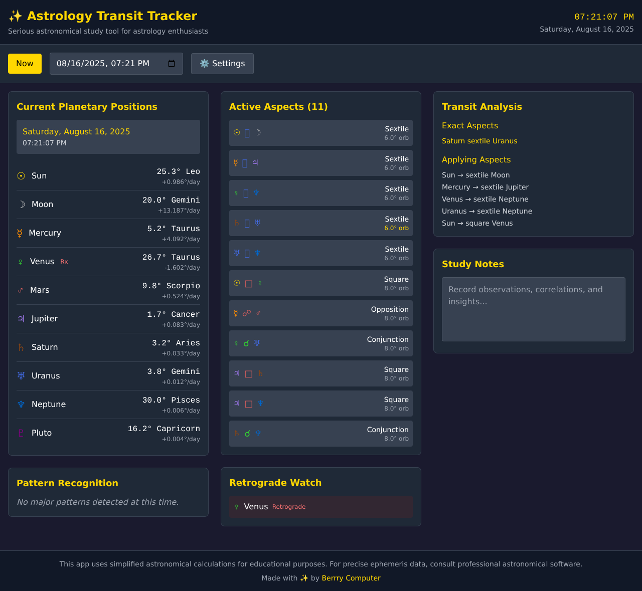 transit-tracker app