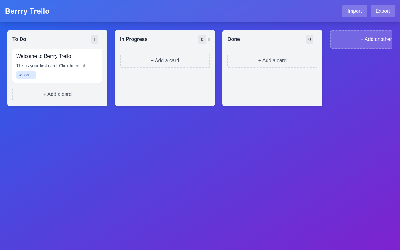 Berrry Board screenshot