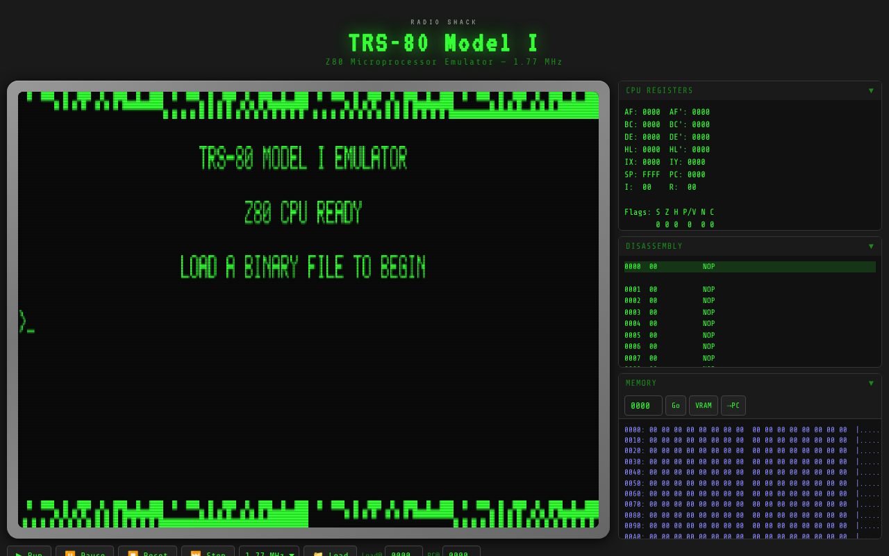 trs80emu app