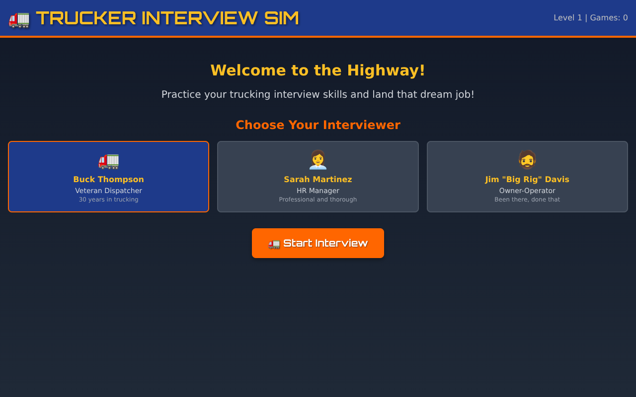 truckerinterview app
