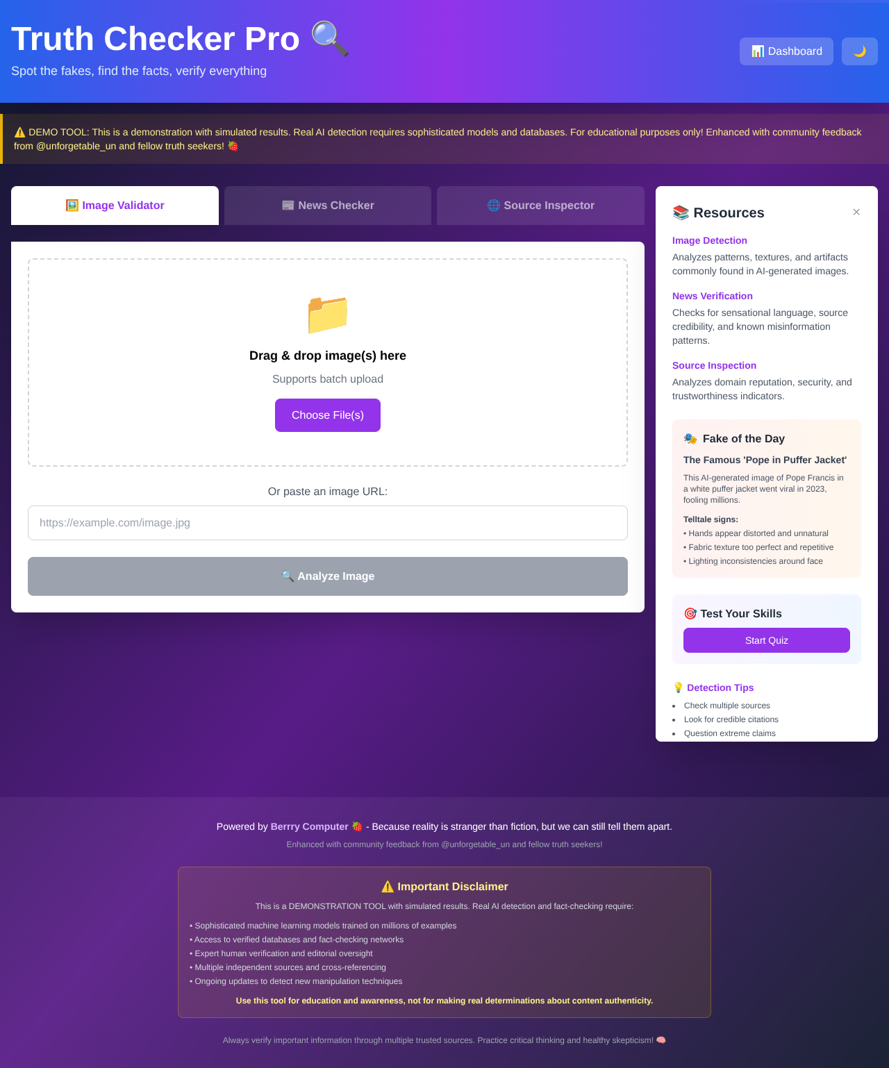 truthcheckerpro app