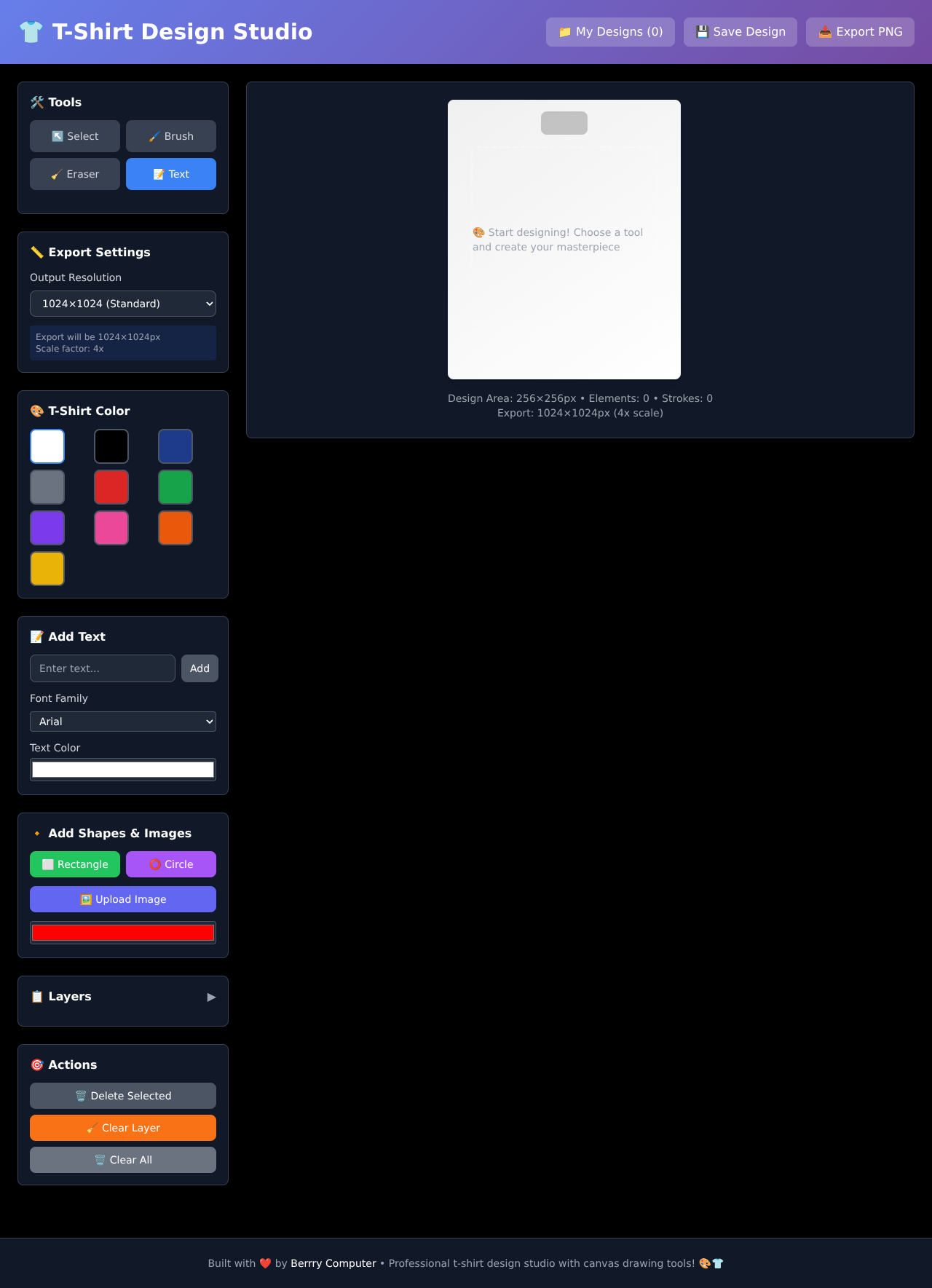 tshirtdesign app