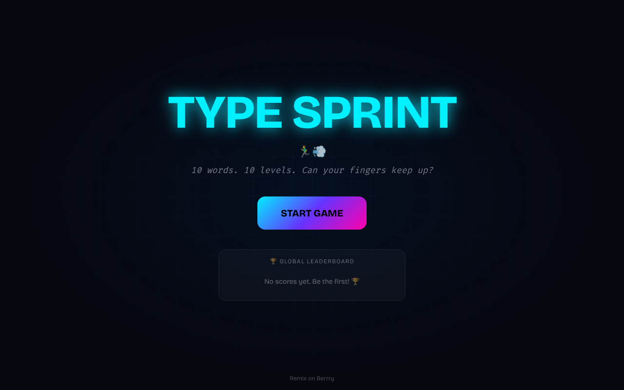typesprint app