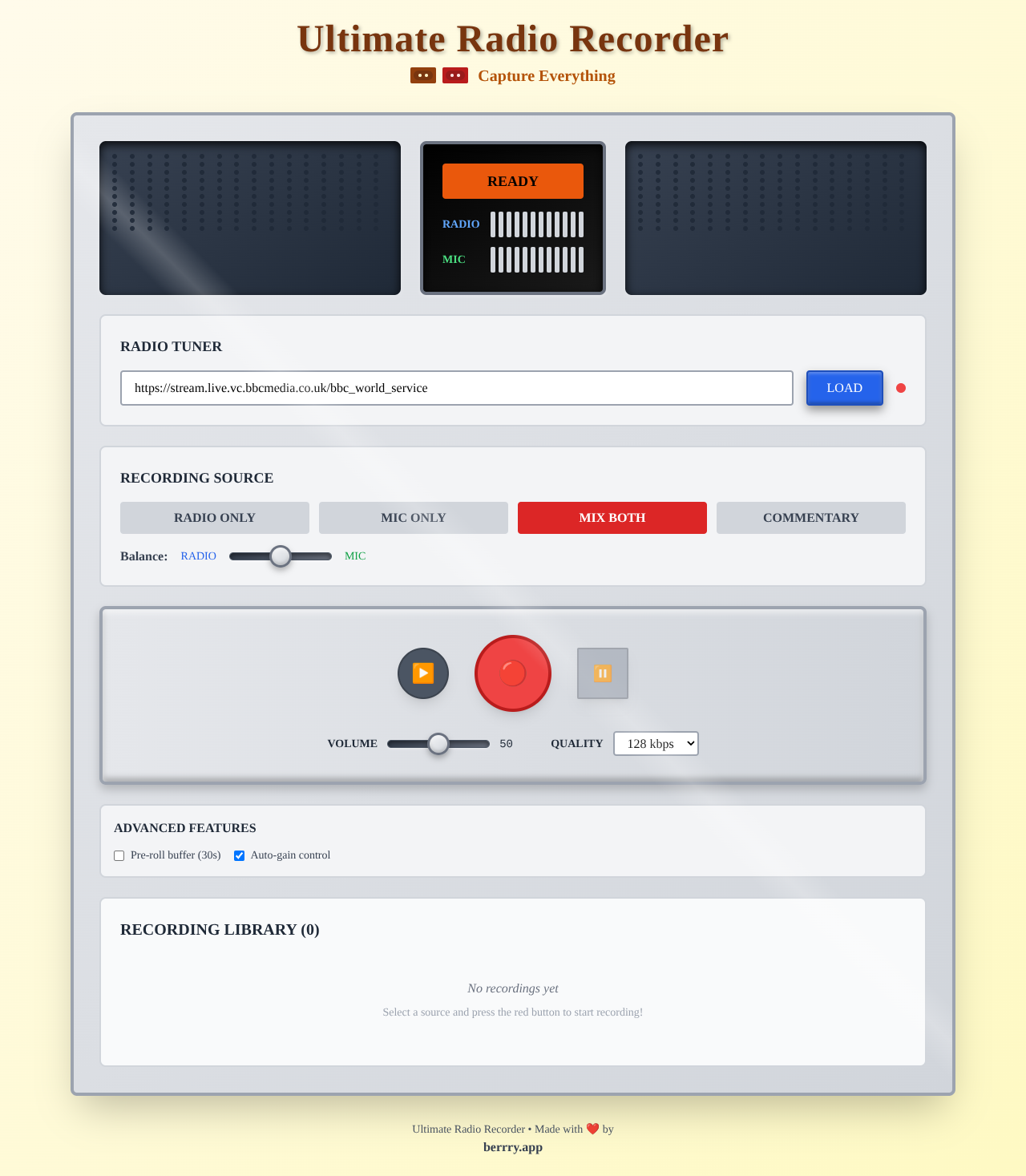 Radio Memory Keeper screenshot