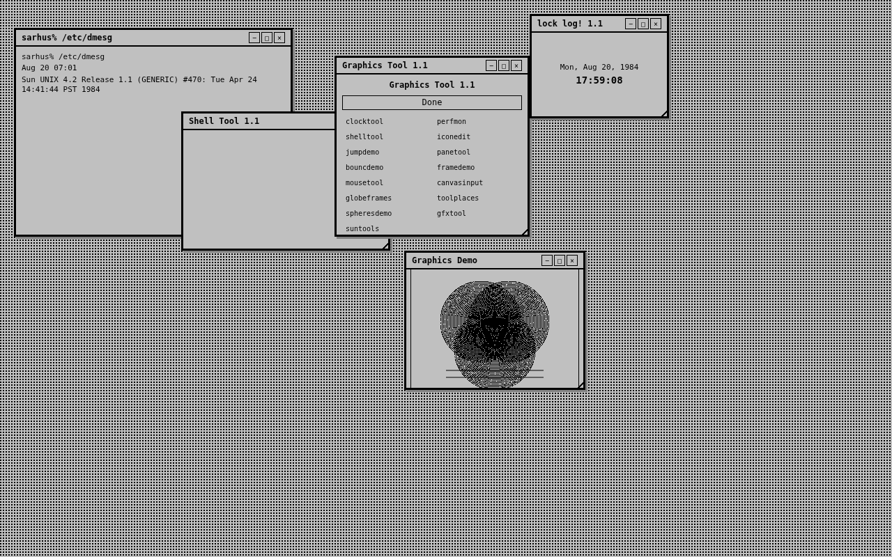 Retro Unix Desktop screenshot