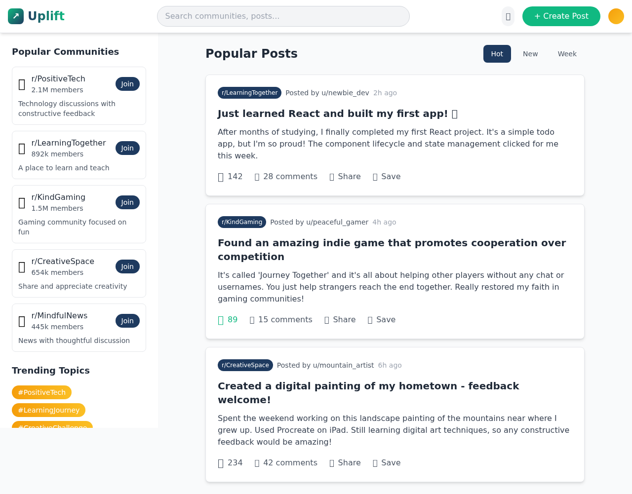 upliftforum app