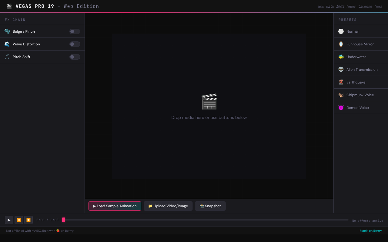vegaspro19web app