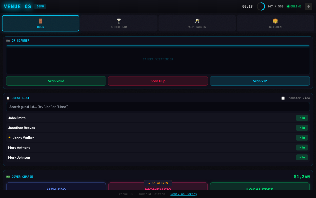 venueos app