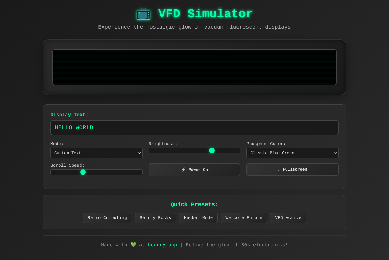 vfd-simulator app