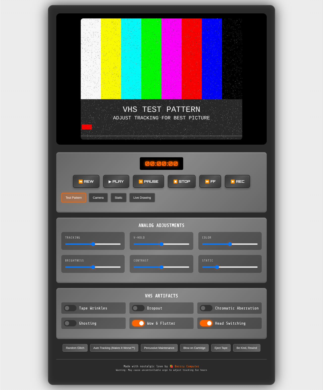 vhs-tape app